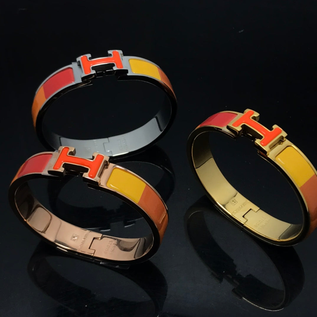 ¡®Moco¡¯H BRACELET ORANGE RAINBOW CERAMIC