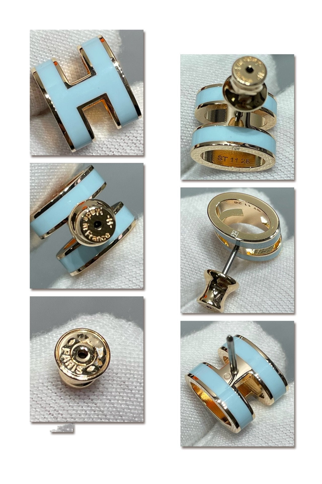 Miro POP H スカイブルースタッドピアス