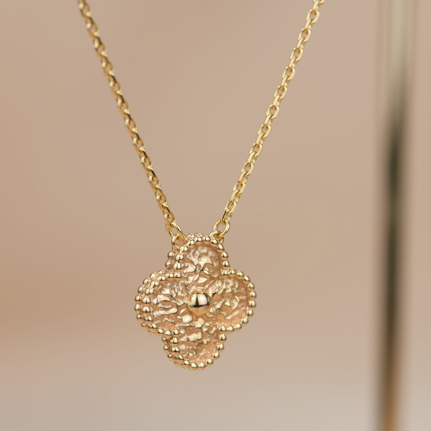 ¡®Moco¡¯CLOVER 15MM BRONZING NECKLACE