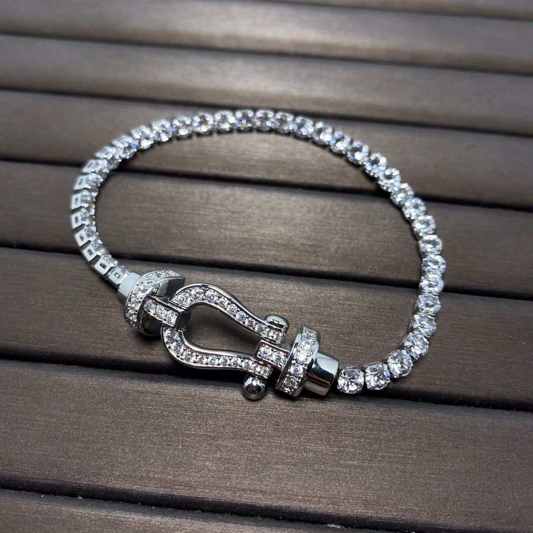 ¡®Moco¡¯FORCE HORSESHOE DIAMOND TENNIS BRACELET