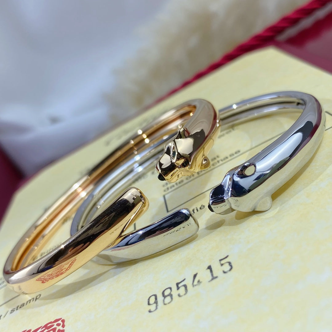 ¡®Moco¡¯PANTHERE SILVER OPEN BRACELET
