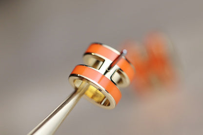 ¡®Moco¡¯MINI POP H EARRINGS ORANGE