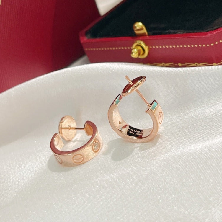 ¡®Moco¡¯LOVE EARRINGS 5.7MM 2 DIAMONDS
