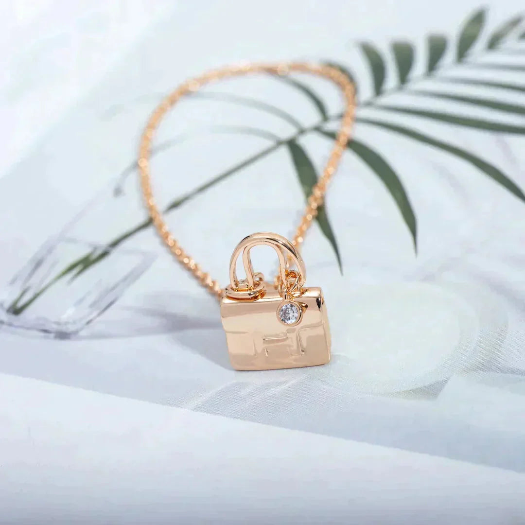 ¡®Moco¡¯AMULETTE PEDANT ROSE GOLD NECKLACE
