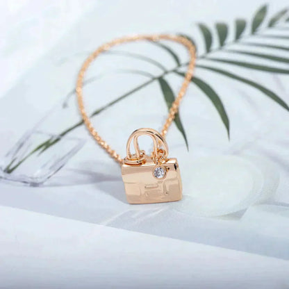 ¡®Moco¡¯AMULETTE PEDANT ROSE GOLD NECKLACE