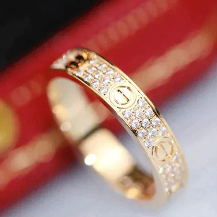 ¡®Moco¡¯LOVE RING 3.6MM DIAMOND PAVED