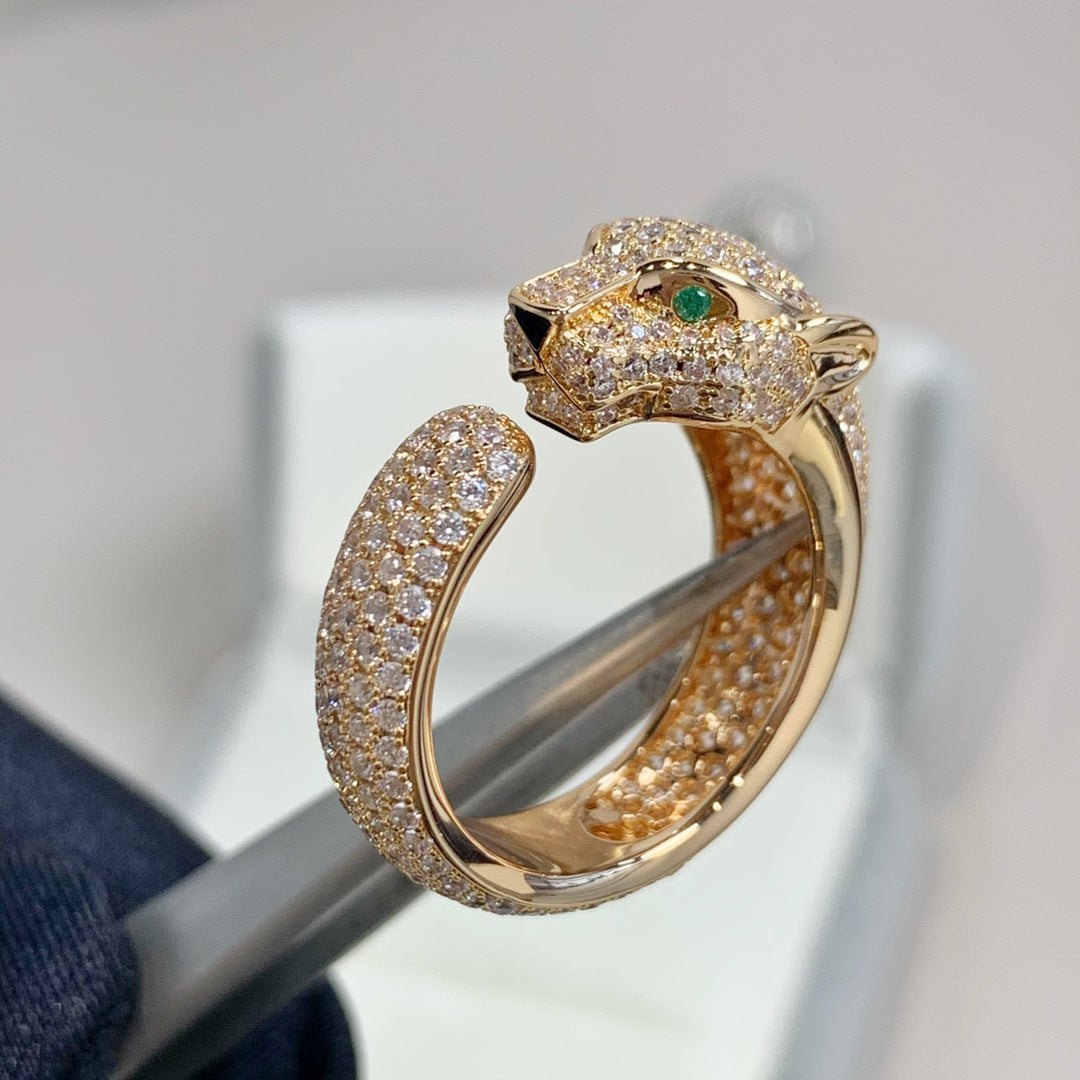 ¡®Moco¡¯PANTHERE PINK GOLD DIAMOND RING