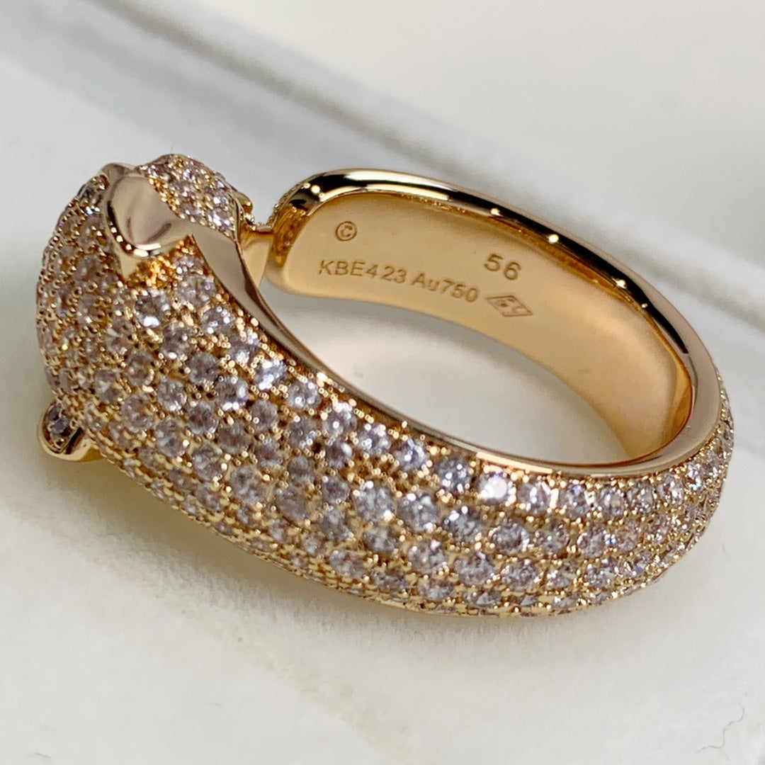 ¡®Moco¡¯PANTHERE PINK GOLD DIAMOND RING