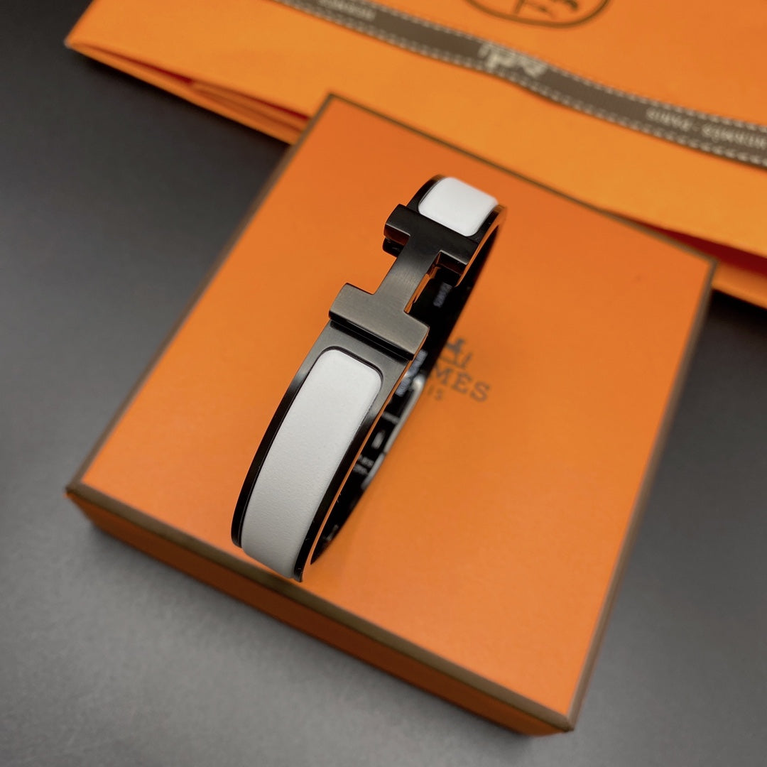¡®Moco¡¯H BRACELET 12MM BLACK WHITE CERAMIC