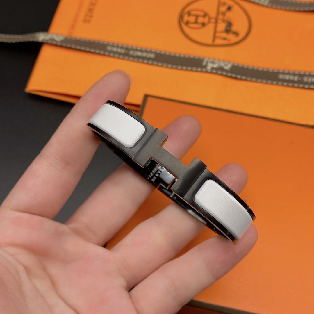 ¡®Moco¡¯H BRACELET 12MM BLACK WHITE CERAMIC