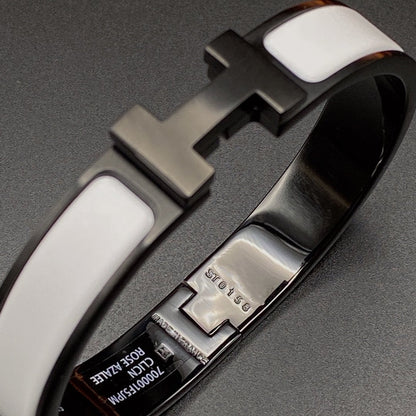 ¡®Moco¡¯H BRACELET 12MM BLACK WHITE CERAMIC