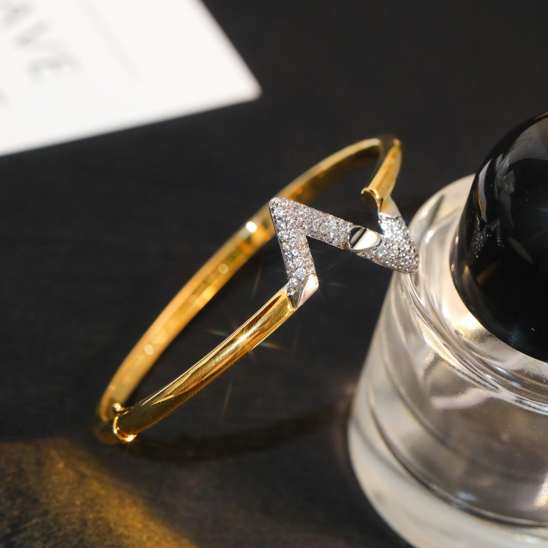 ¡®Moco¡¯VOLTE UPSITE DOWN GOLD DIAMOND BRACELET
