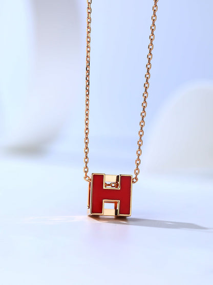 ¡®Moco¡¯H CAGE PINK GOLD NECKLACE