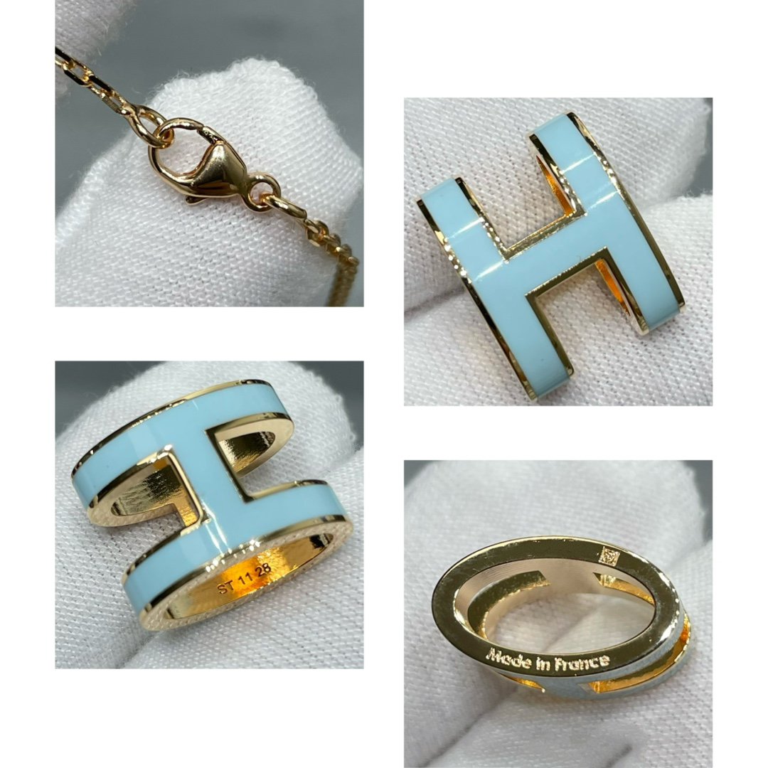 ¡®Moco¡¯POP H SKY BLUE NECKLACE
