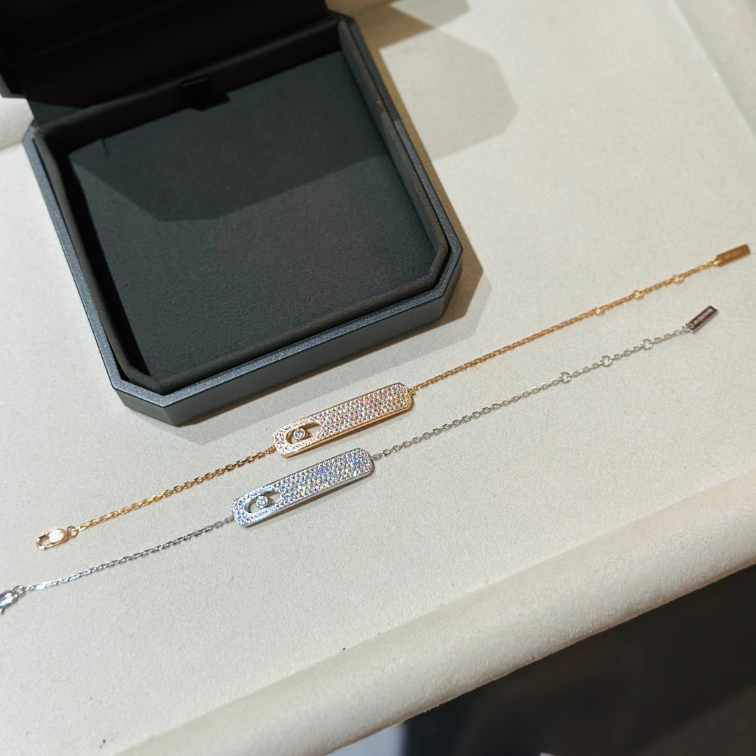 [moco jewelrys ]MOVE CLASSIQUE DIAMOND PAVED BRACELET
