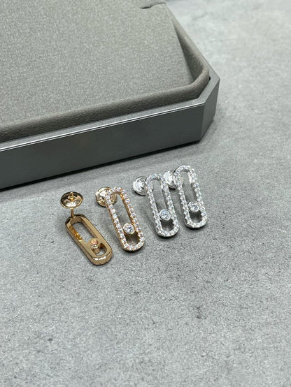 [moco jewelrys ]MOVE UNO STUD DIAMOND PAVED EARRINGS