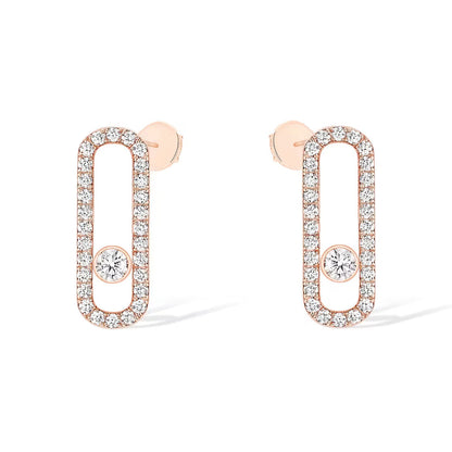 [moco jewelrys ]MOVE UNO STUD DIAMOND PAVED EARRINGS