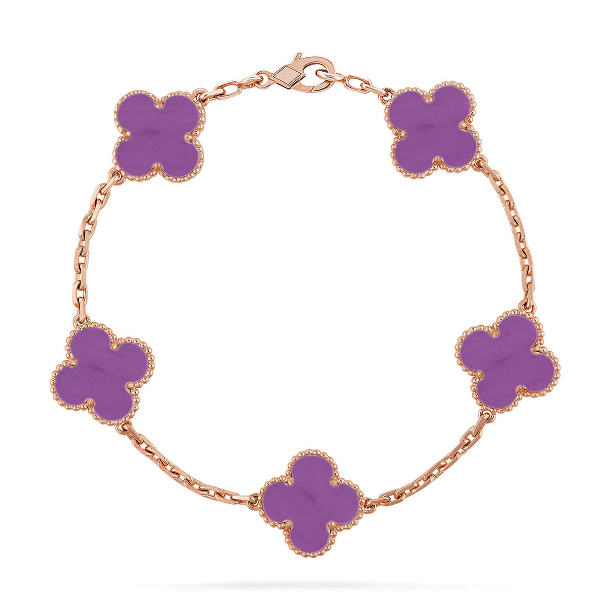 [Moco]New  CLOVER 5 MOTIF VIOLET BRACELET COLLECTION