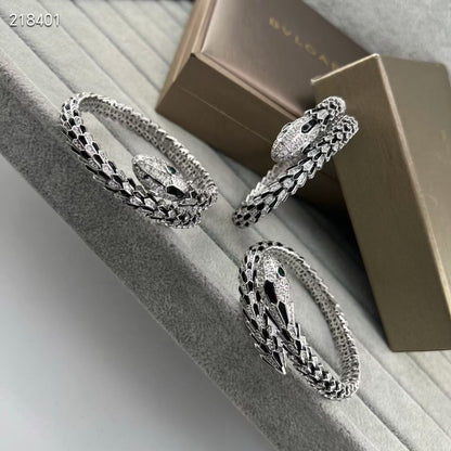 [Moco 】NEW OBSIDIAN & DIAMOND SERPENT BRACELET