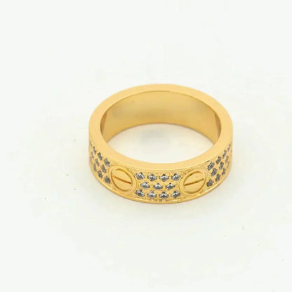 ¡®Moco¡¯LOVE RING 5.5MM DIAMONDS PAVED