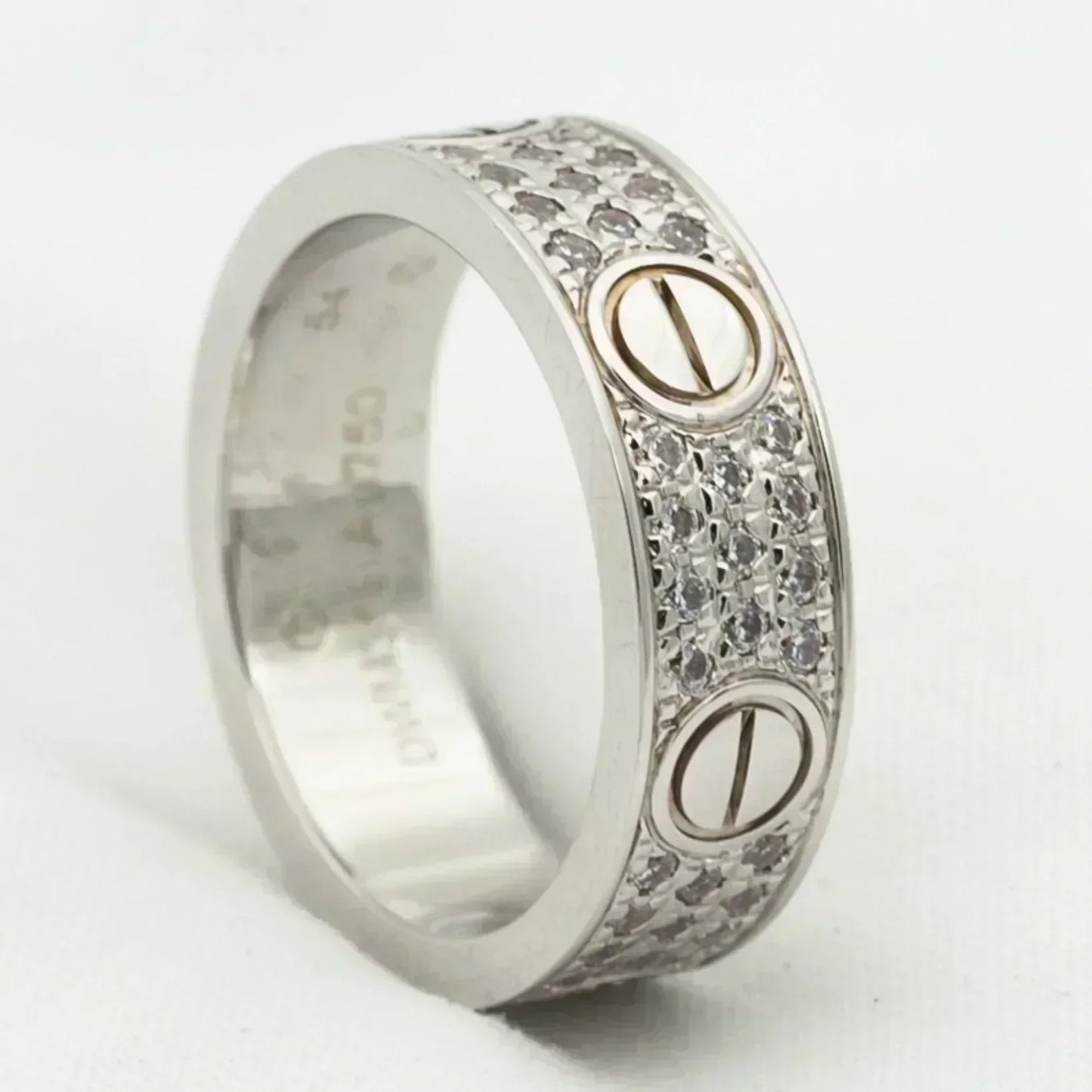¡®Moco¡¯LOVE RING 5.5MM DIAMONDS PAVED