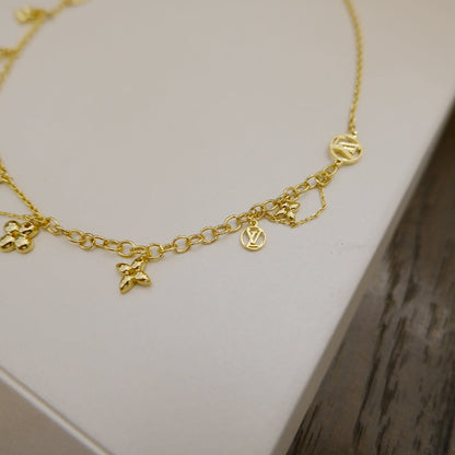 ¡®Moco¡¯BLOOMING SUPPLE NECKLACE BRASS