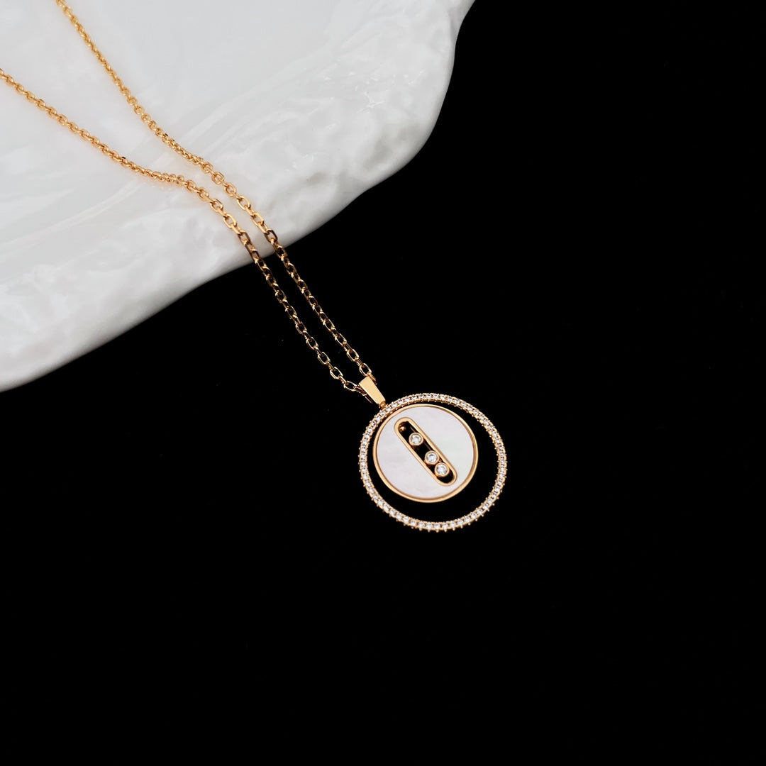 [moco jewelrys ]moco jewelrys MOVE MM NACRE BLANCHE DIAMOND NECKLACE