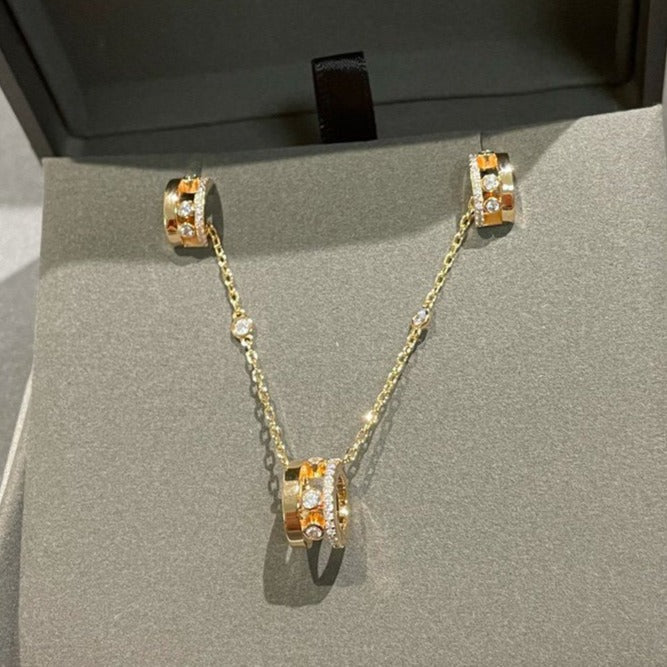 [moco jewelrys ]CHAIN MOVE ROMANE PEDAND NECKLACE
