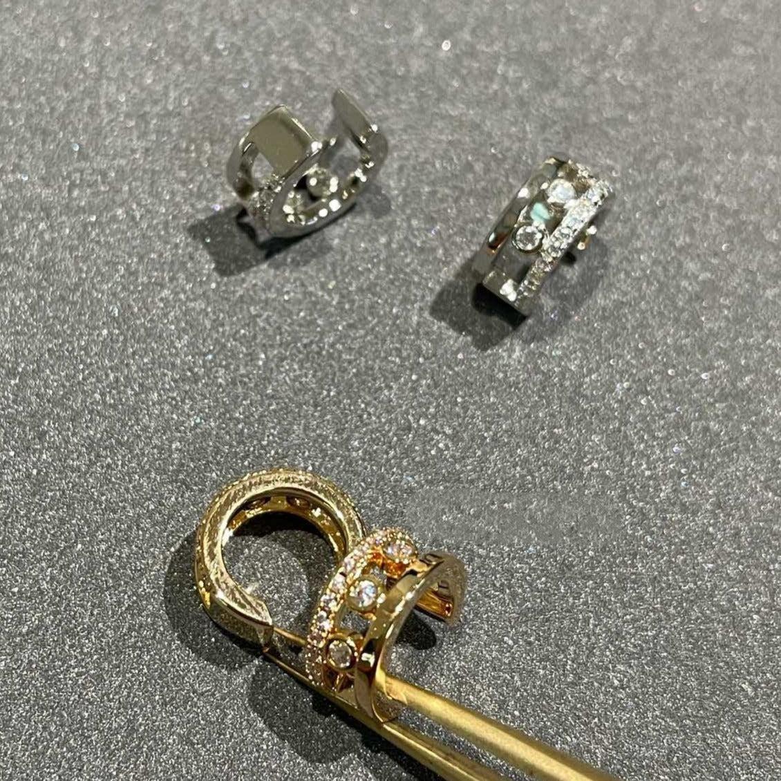 [moco jewelrys ]MOVE ROMANE EARRINGS DIAMOND