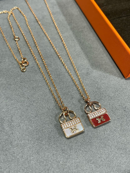 ¡®Moco¡¯H CIRCE MOISSANITE PENDANT NECKLACE GOLD