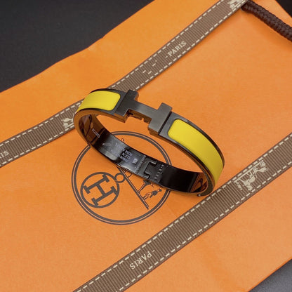 ¡®Moco¡¯CLIC HM SO BLACK YELLOW BRACELET