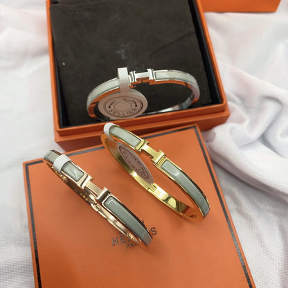 ¡®Moco¡¯CLASSIC HM CLIC GREEN 8MM ENAMEL BRACELET