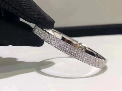 ¡®Moco¡¯HM KELLY BRACELET IN SILVER AND FULL PAVE DIAMOND