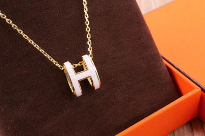 ¡®Moco¡¯HM CLIC YELLOW ENAMEL GOLD NECKLACE