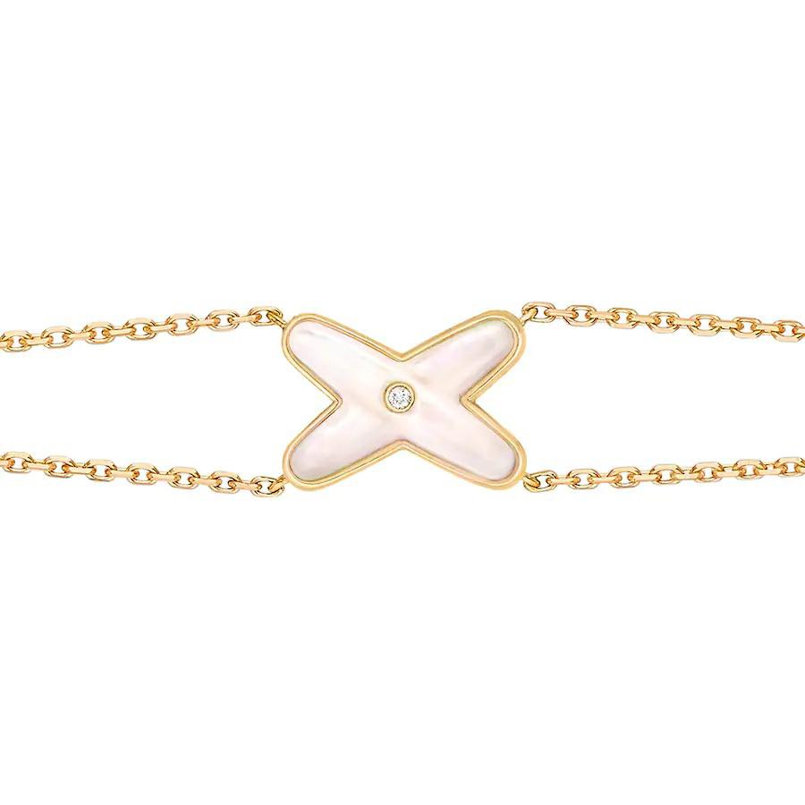 ¡®Moco¡¯JEUX BRACELET WHITE MOP GOLD 1 DIAMOND