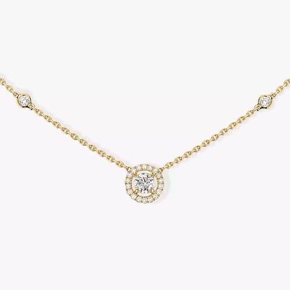 [moco jewelrys ]Diamond Necklace 0,20ct Brilliant Shape Joy