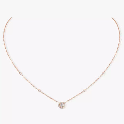 [moco jewelrys ]Diamond Necklace 0,20ct Brilliant Shape Joy