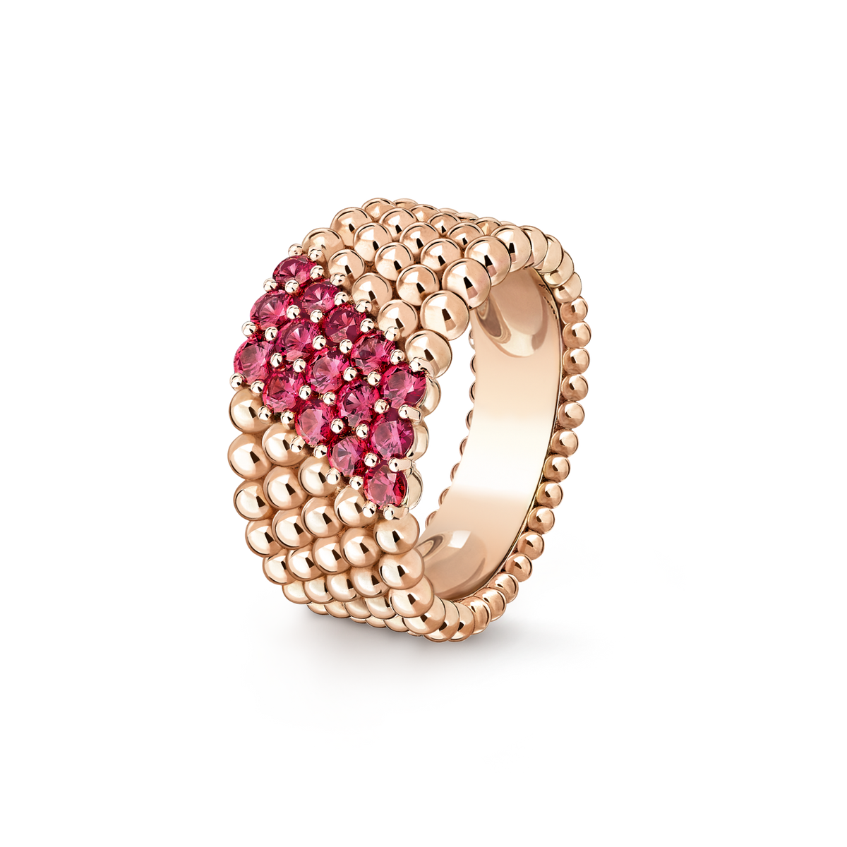 [ミロ] ペルレ ダイヤモンド リング、5列ダイヤモンド・セット デザイン
