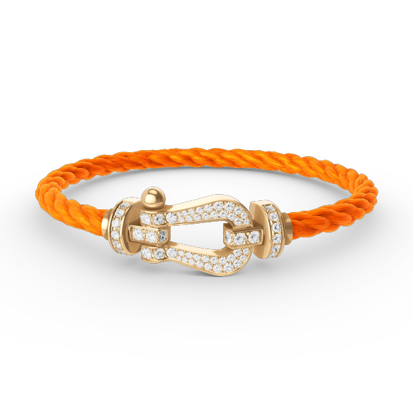¡®Moco¡¯FORCE LARGE HORSESHOE FULL DIAMOND BRACELET GOLD