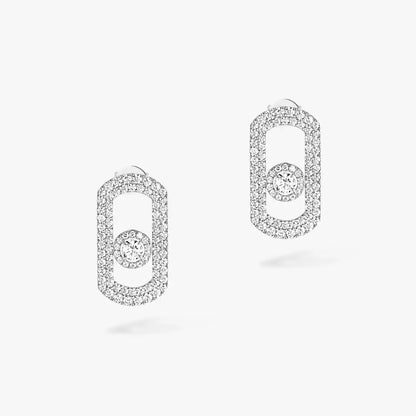 [moco jewelrys ]So Move Pave_-Set Diamond Earrings in Silver