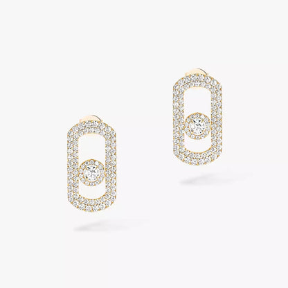 [moco jewelrys ]So Move Pave_-Set Diamond Earrings in Silver