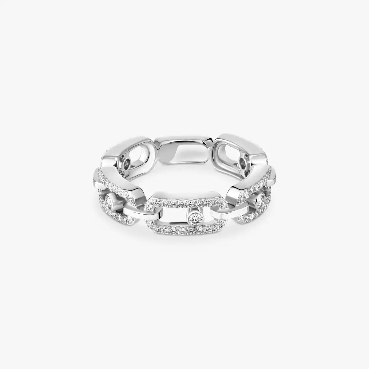 [moco jewelrys ]Move Link Pave_-Set Diamond Ring in Gold