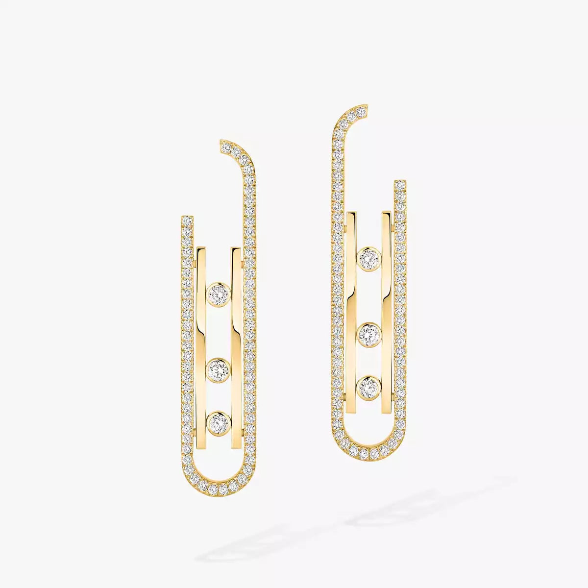 [moco jewelrys ]Diamond Pendant Earrings Move 10Th