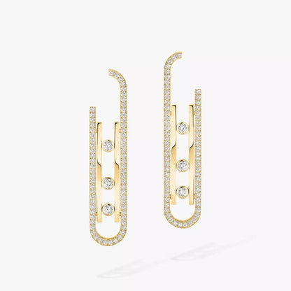 [moco jewelrys ]Diamond Pendant Earrings Move 10Th