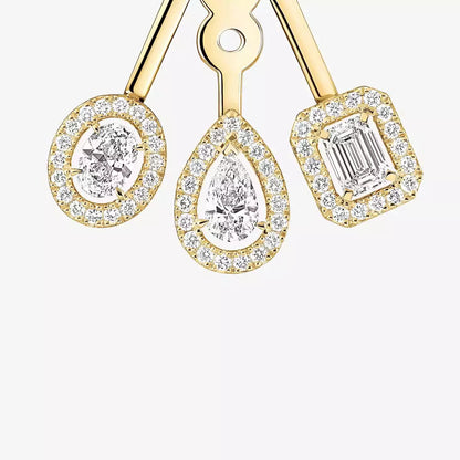 [moco jewelrys ] My Twin Trio  Diamond Earrings
