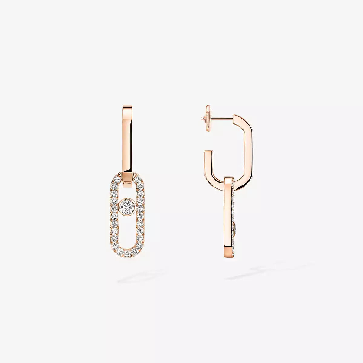 [moco jewelrys ]Move Link Diamond Earrings