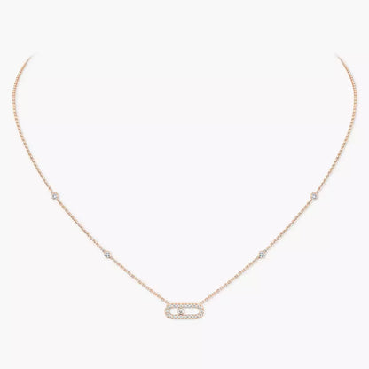 [moco jewelrys ]Diamond Necklace Move Uno