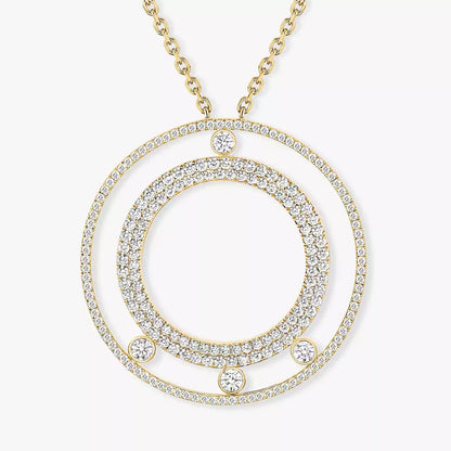 [moco jewelrys ]Move Romane Long Pave_-Set Diamond Necklace