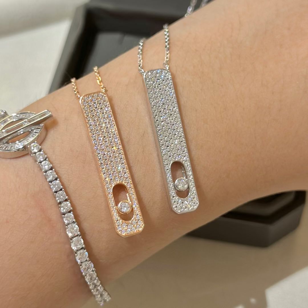 [moco jewelrys ]MY FIRST DIAMOND PAVED NECKLACE