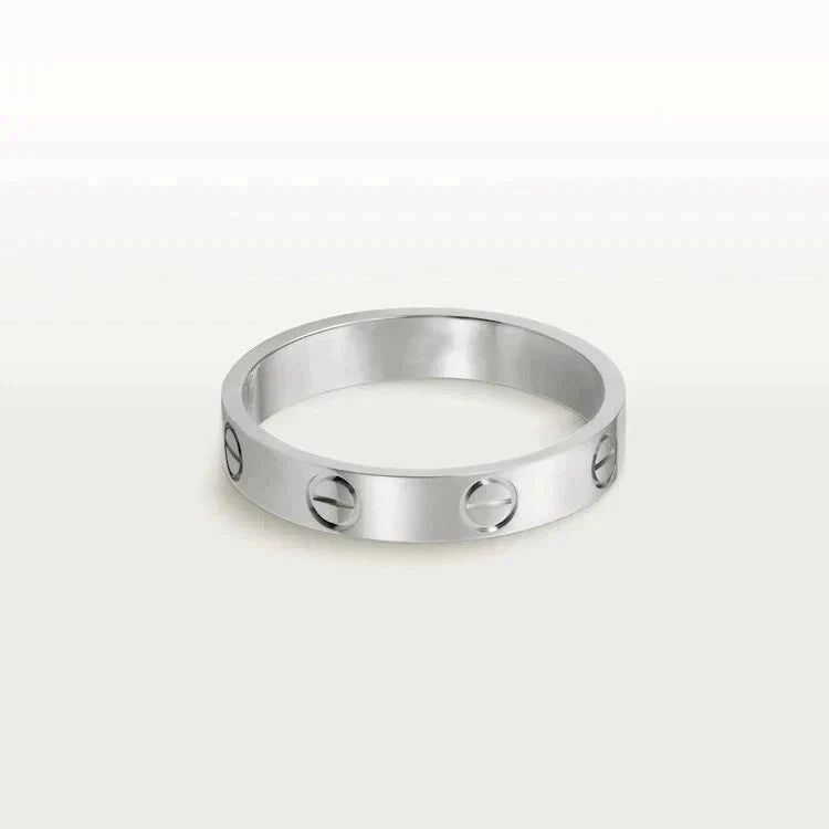 ¡®Moco¡¯LOVE RING 4MM 1 DIAMOND SILVER